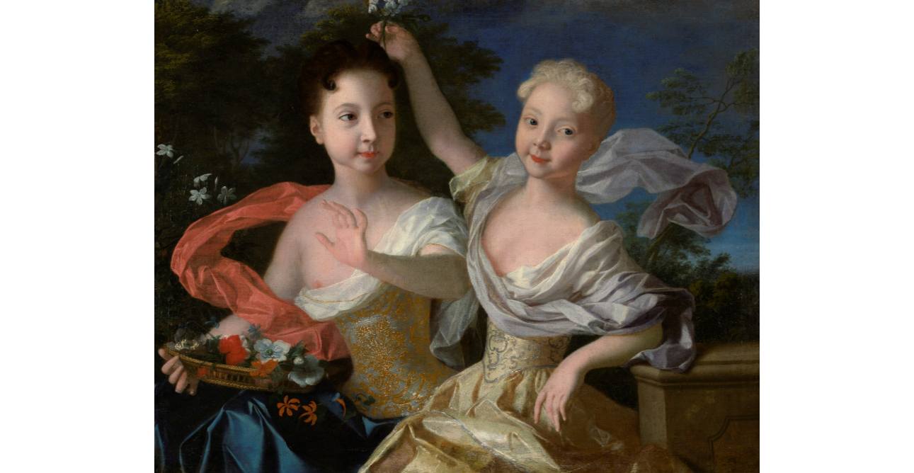 Каравак Л. Портрет царевен Анны Петровны и Елизаветы Петровны, 1717 год. © Государственный Русский музей